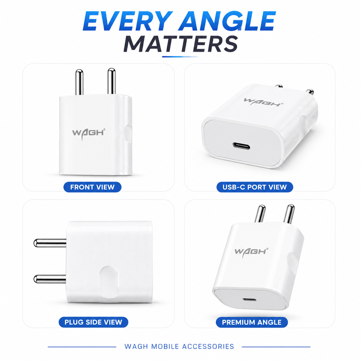 Wagh 25W Type c PD Fast Charging