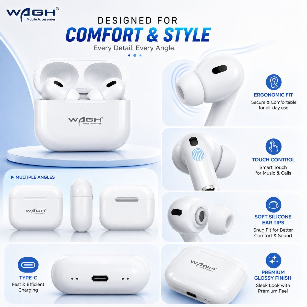 Wagh Wireless Powerbuds