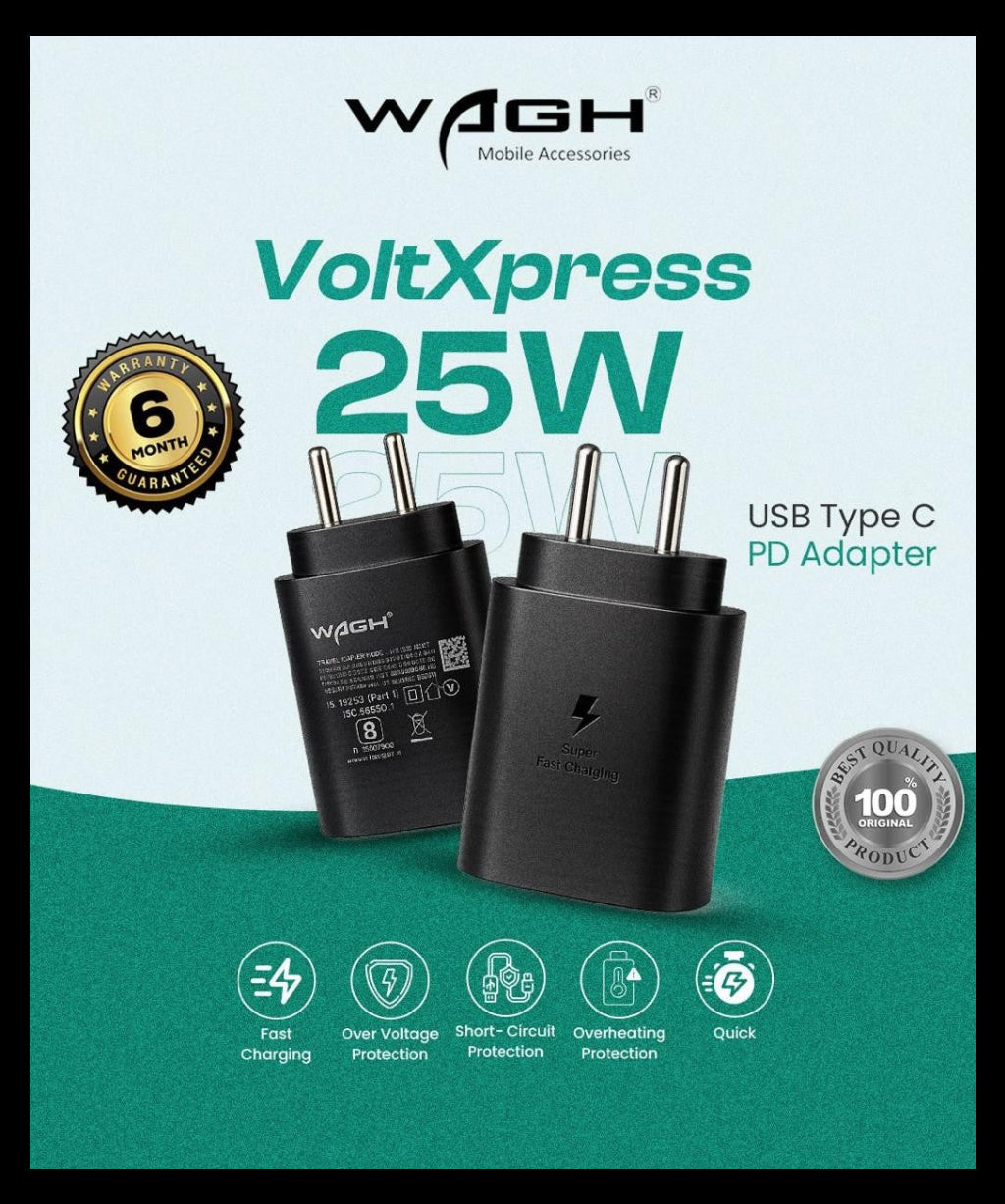 25W USB Type C Adapter