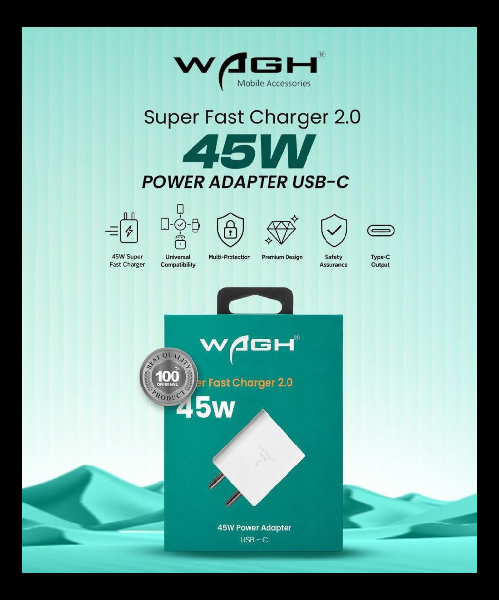 Wagh 45W USB To Type-C Power Adapter