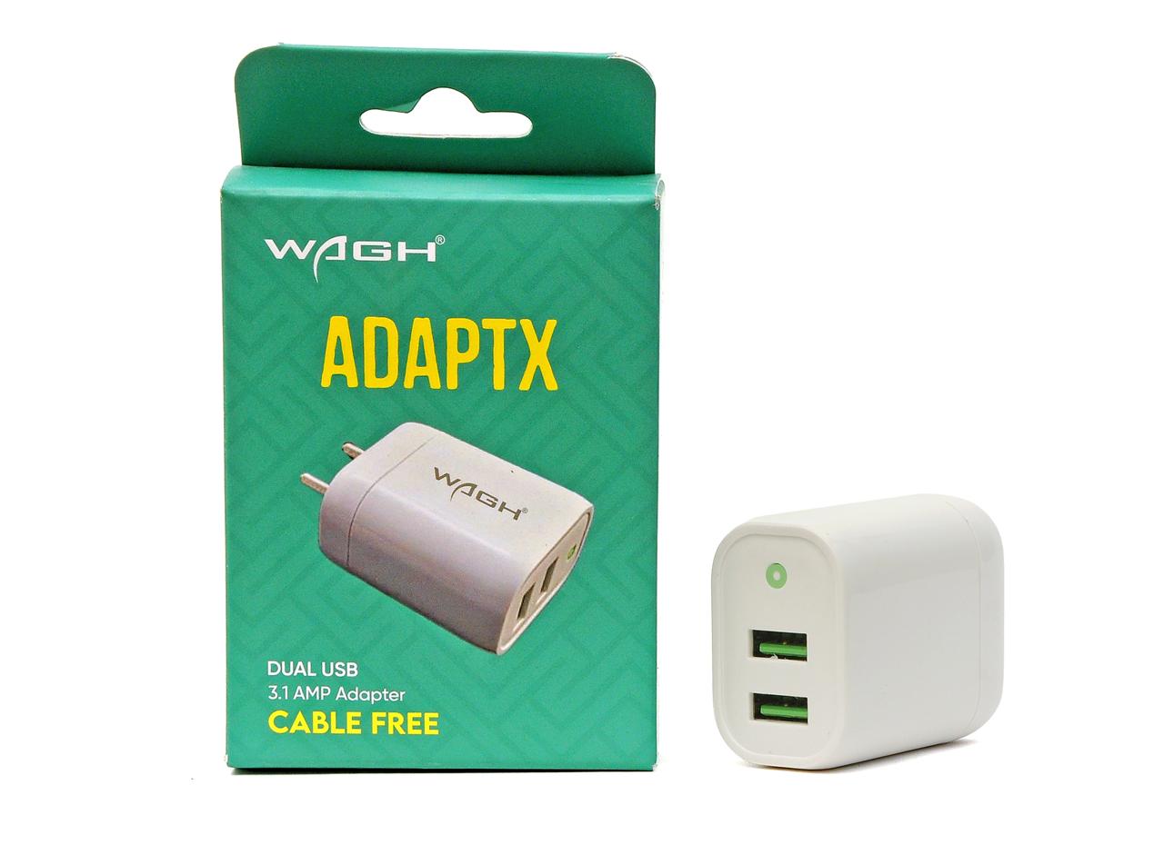 Wagh ADAPTX Dual USB 3.1 AMP Adapter