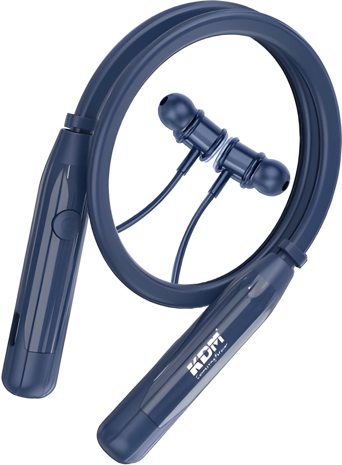 KDM A2 Easy Wireless V5.4 Upto 50 HRS Music Time 250mAh Battery Bluetooth Headset (Blue, In the Ear)